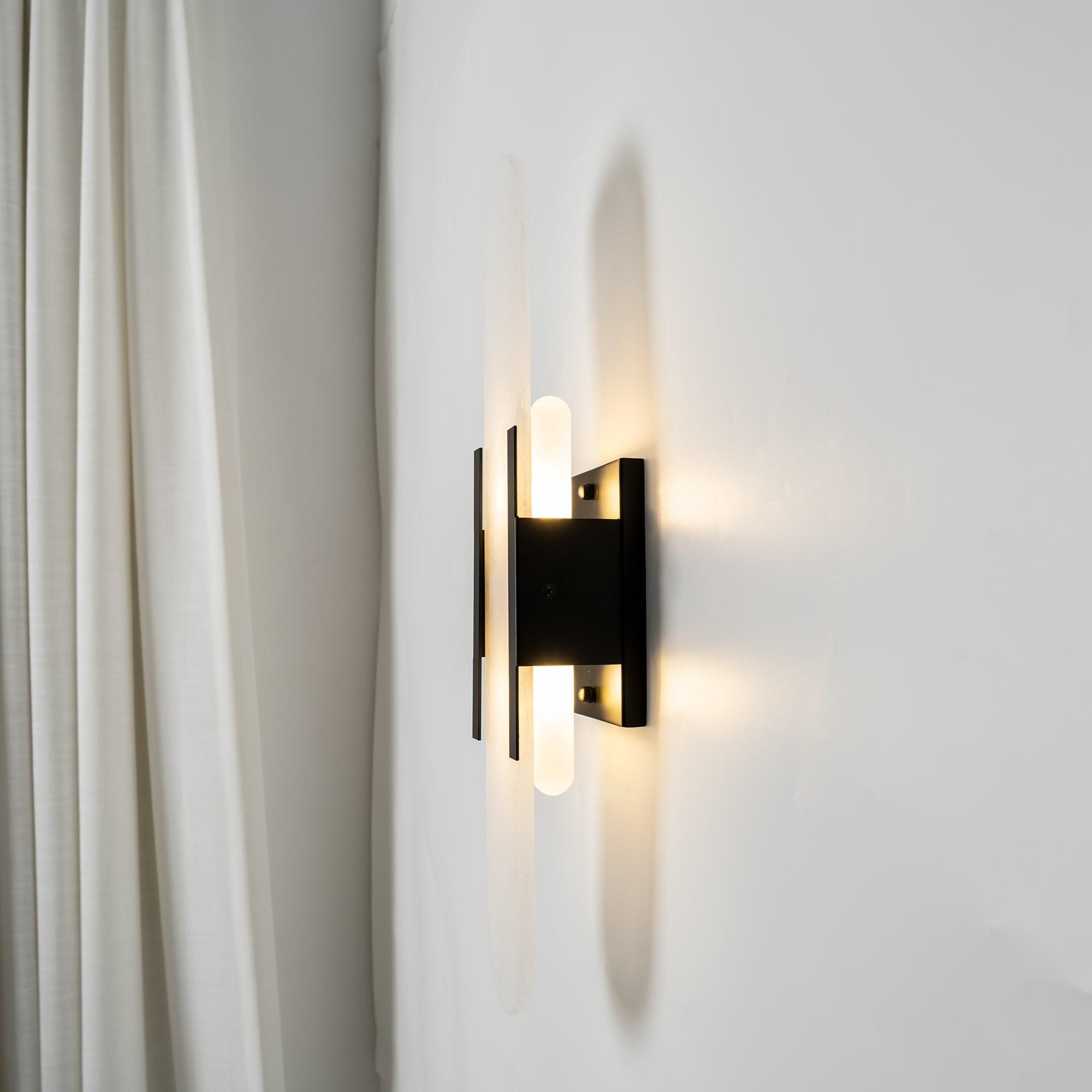 Melange Stretched Alabaster Wall Light Lighting Lobby