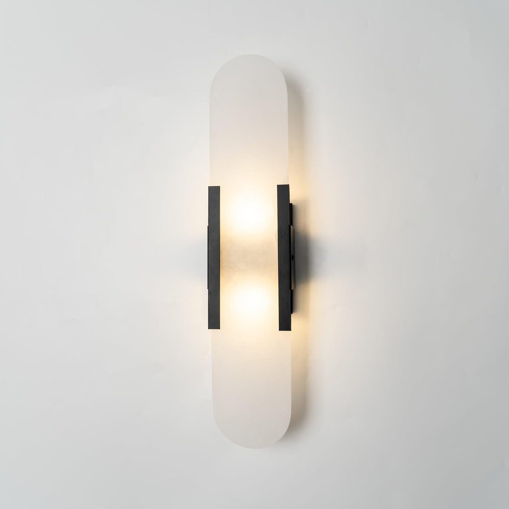 Melange Stretched Alabaster Wall Light Lighting Lobby