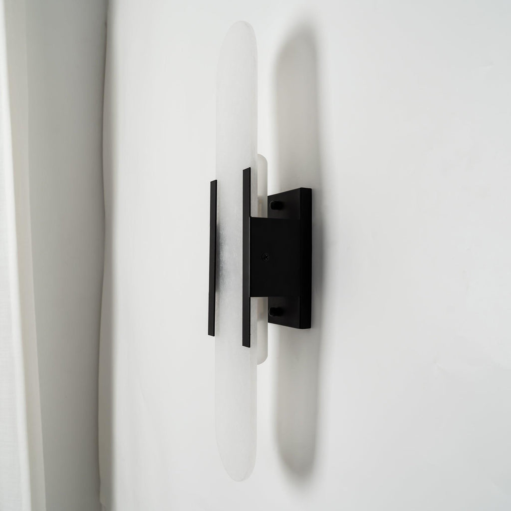 Melange Stretched Alabaster Wall Light Lighting Lobby