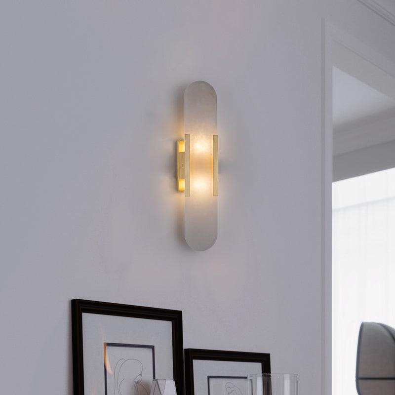 Melange Stretched Alabaster Wall Light Lighting Lobby