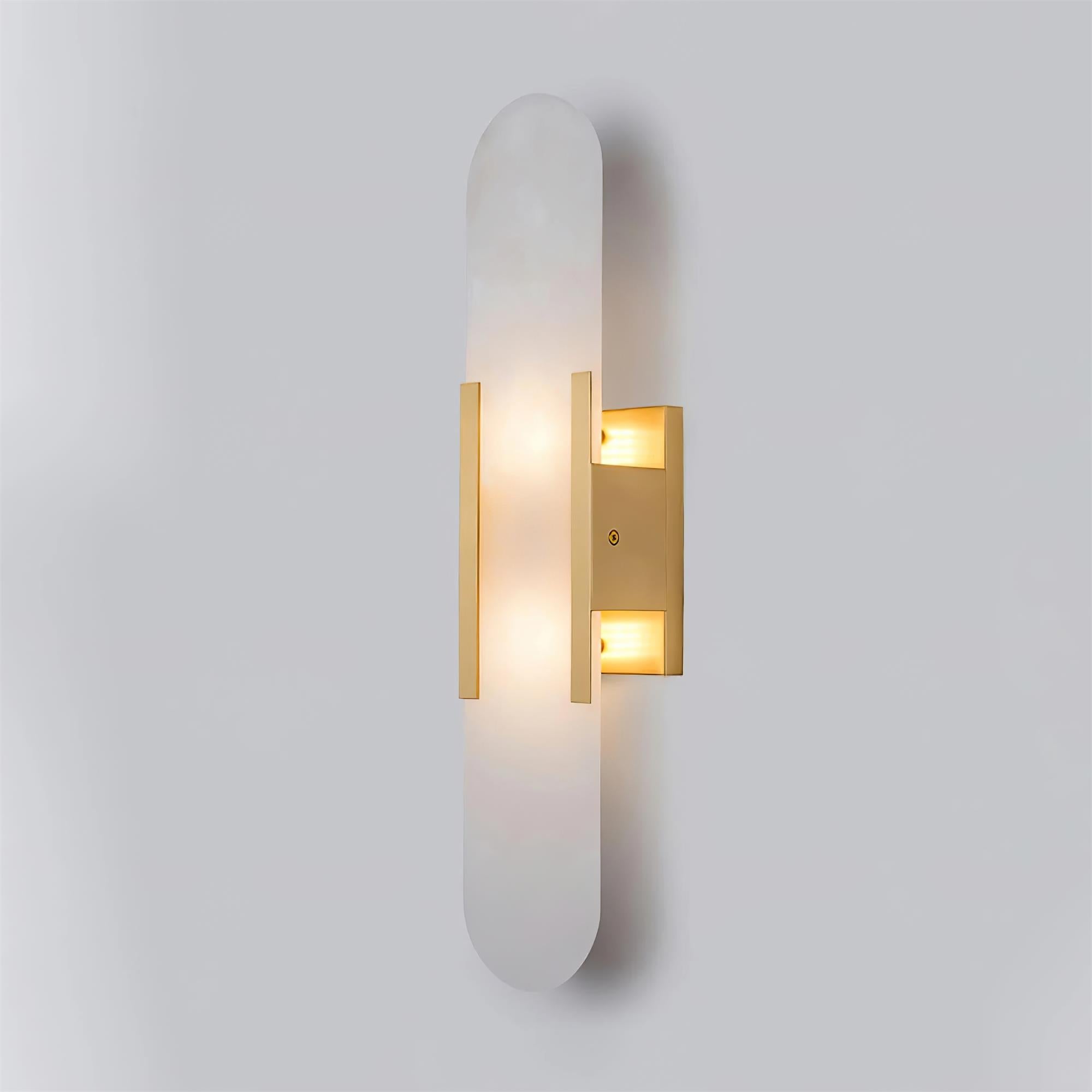 Melange Stretched Alabaster Wall Light Lighting Lobby