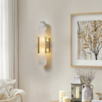 Melange Stretched Alabaster Wall Light Lighting Lobby
