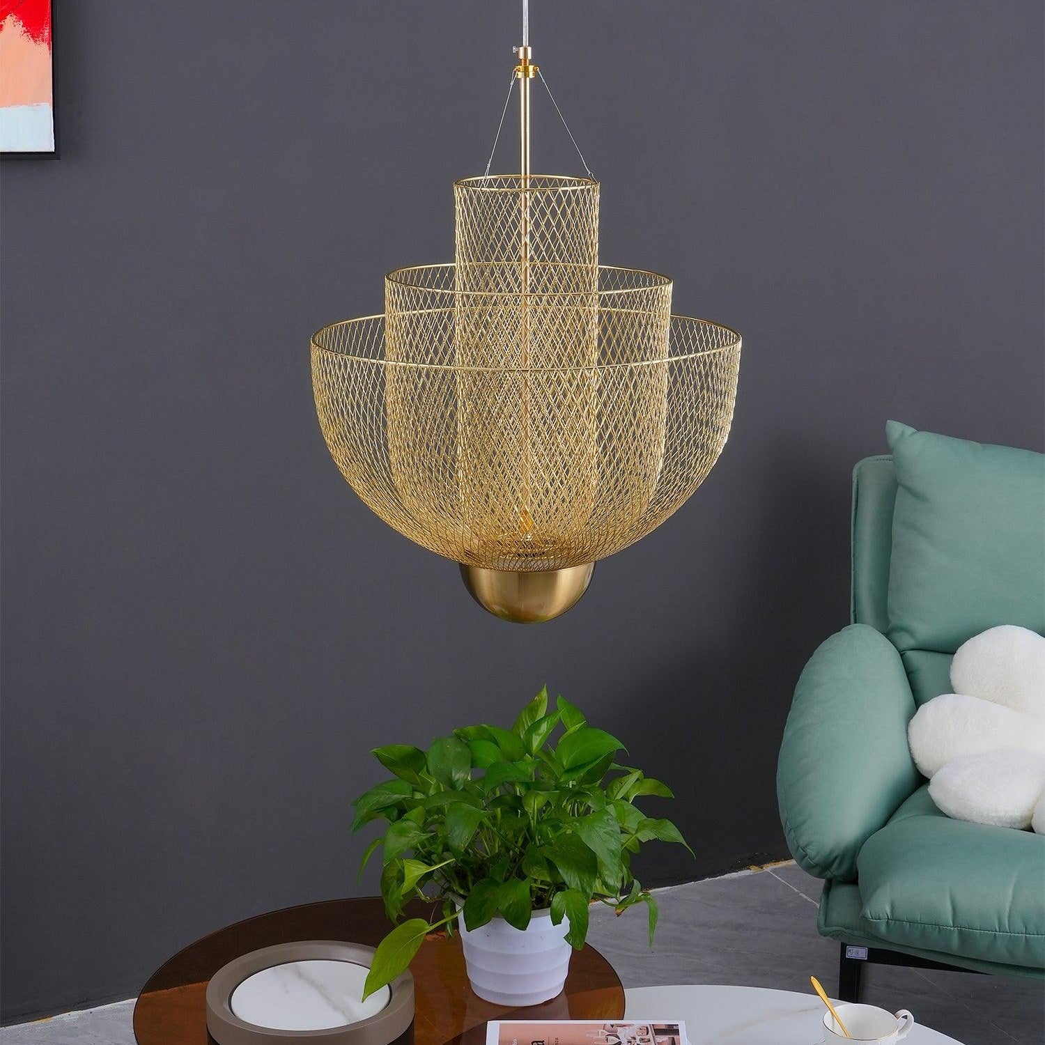 Meshmatics Ceiling Suspension Lamp Lighting Lobby