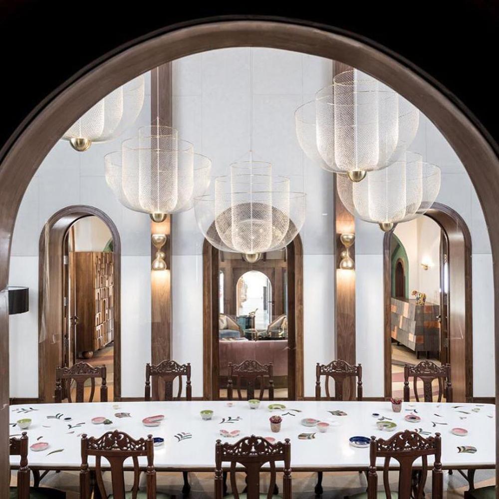 Meshmatics Ceiling Suspension Lamp Lighting Lobby