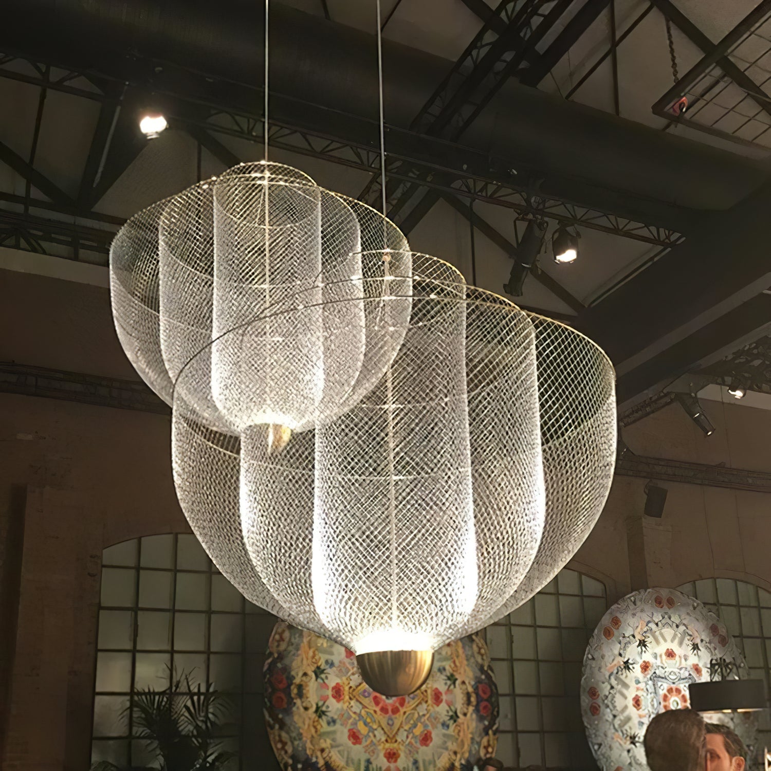 Meshmatics Ceiling Suspension Lamp Lighting Lobby