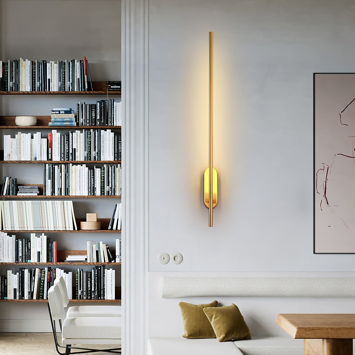 Metal Rod Wall Light Lighting Lobby