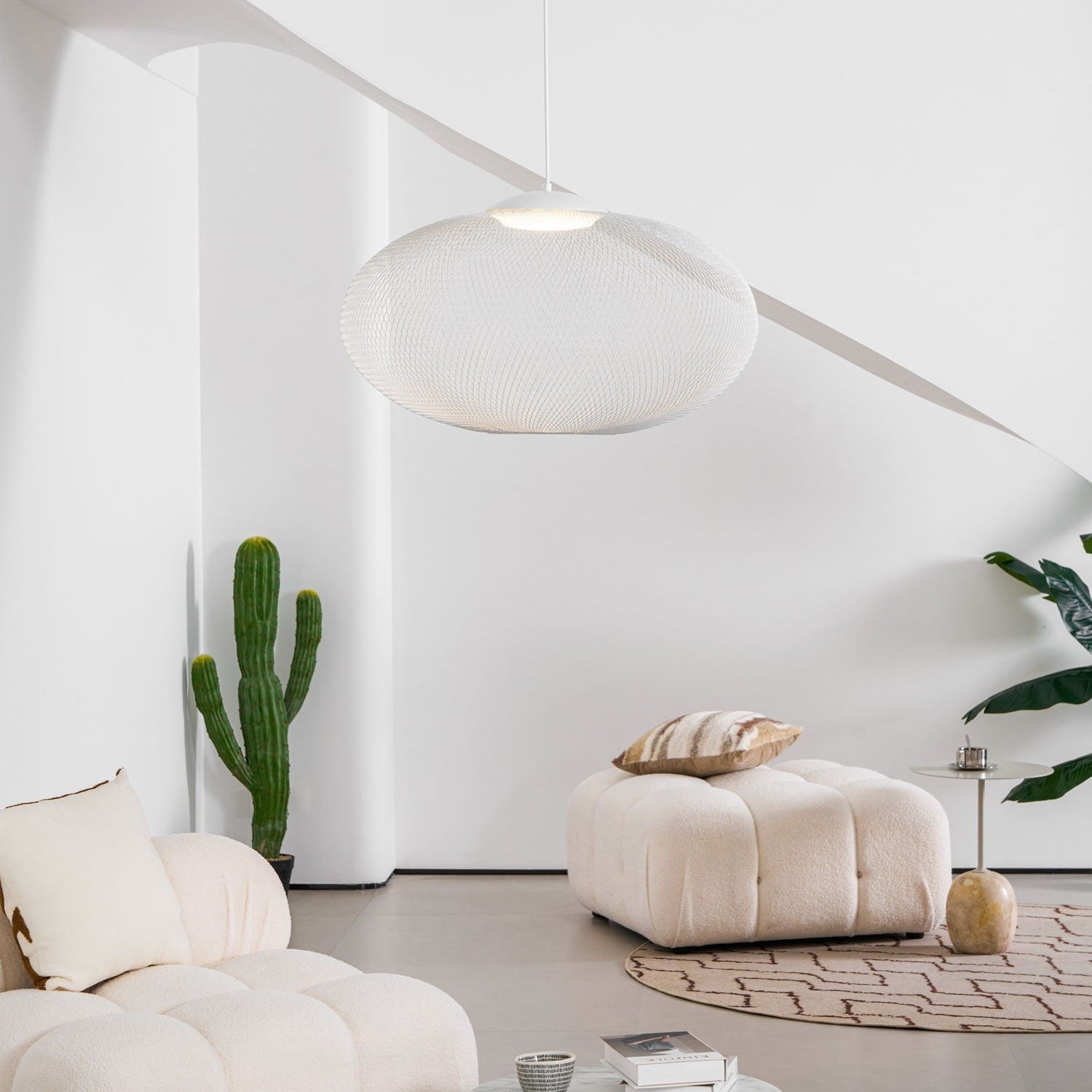 Metallic Mesh Ceiling Fixture Lamp Lighting Lobby