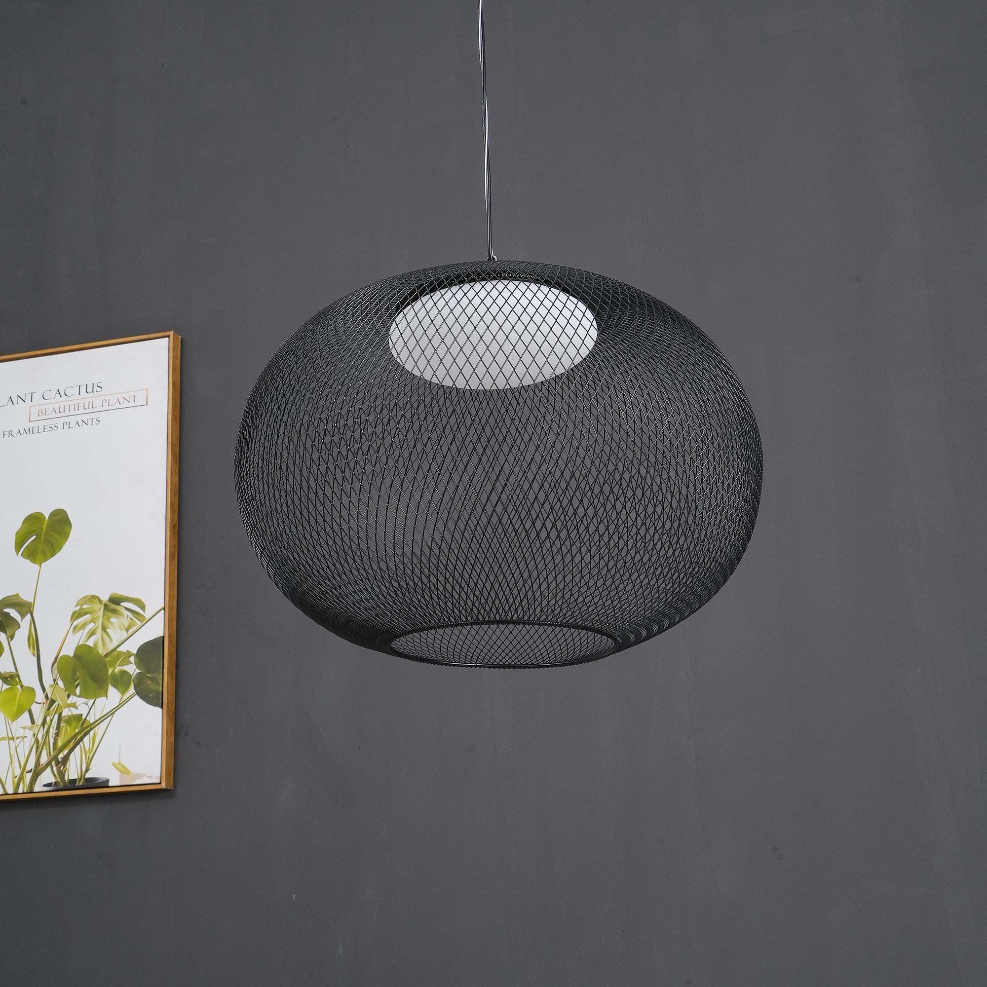 Metallic Mesh Ceiling Fixture Lamp Lighting Lobby