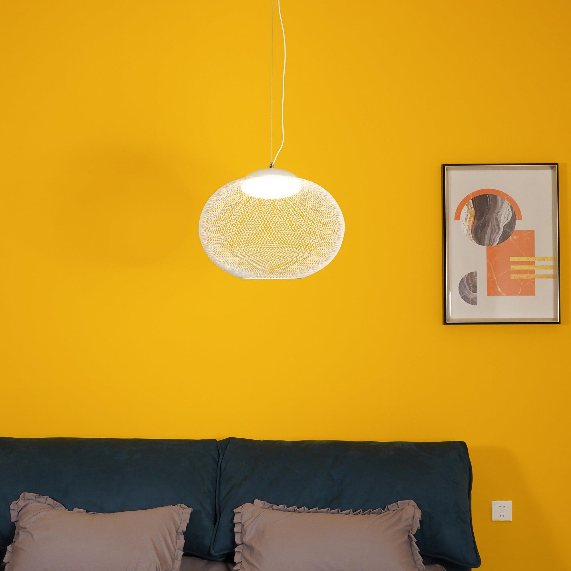 Metallic Mesh Ceiling Fixture Lamp Lighting Lobby