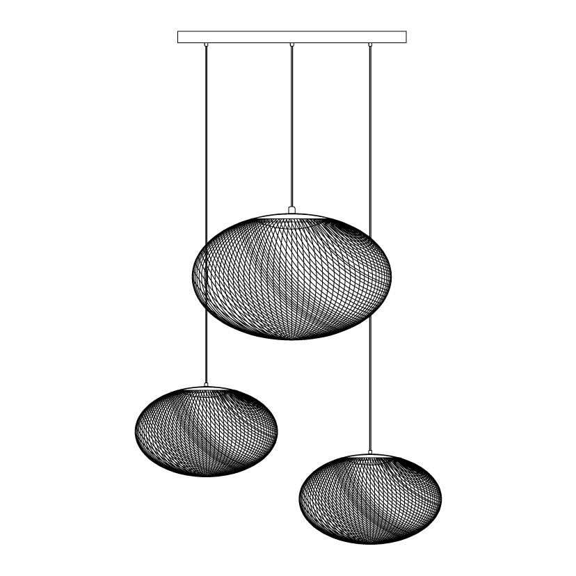 Metallic Mesh Ceiling Fixture Lamp Lighting Lobby