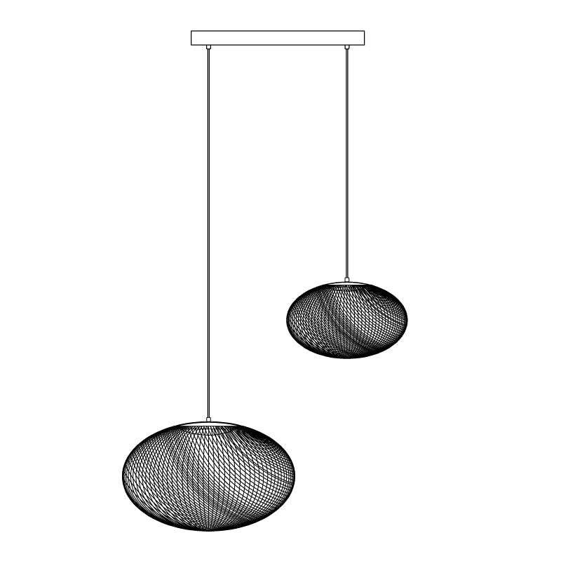 Metallic Mesh Ceiling Fixture Lamp Lighting Lobby