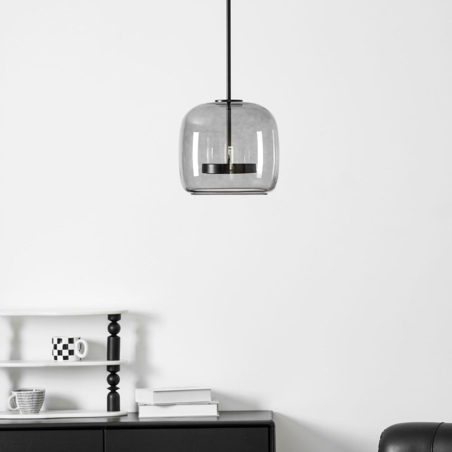 Metro Sphere Glass Ceiling Suspension Lamp Lighting Lobby