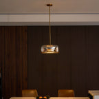 Metro Sphere Glass Ceiling Suspension Lamp Lighting Lobby