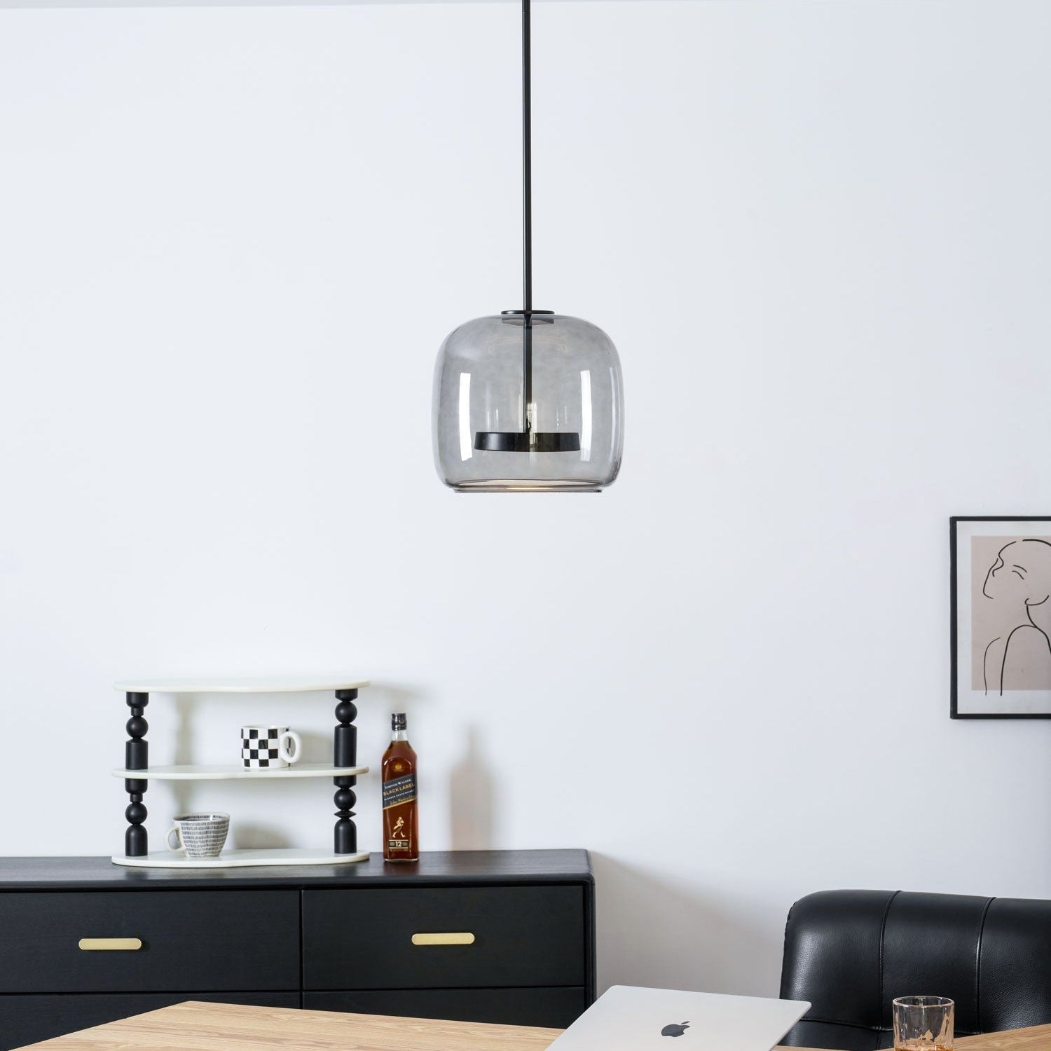Metro Sphere Glass Ceiling Suspension Lamp Lighting Lobby