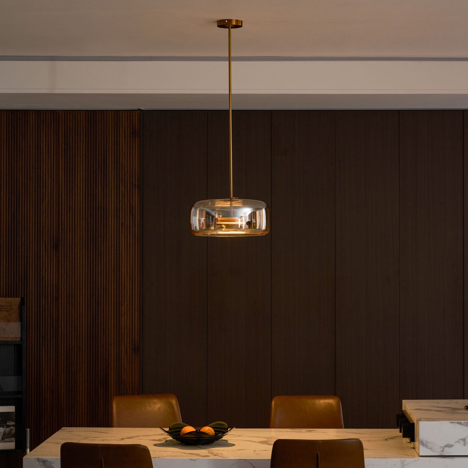 Metro Sphere Glass Ceiling Suspension Lamp Lighting Lobby