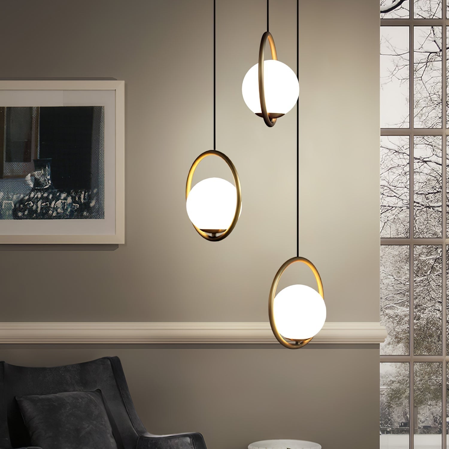 Mila Ceiling Suspension Lamp Lighting Lobby