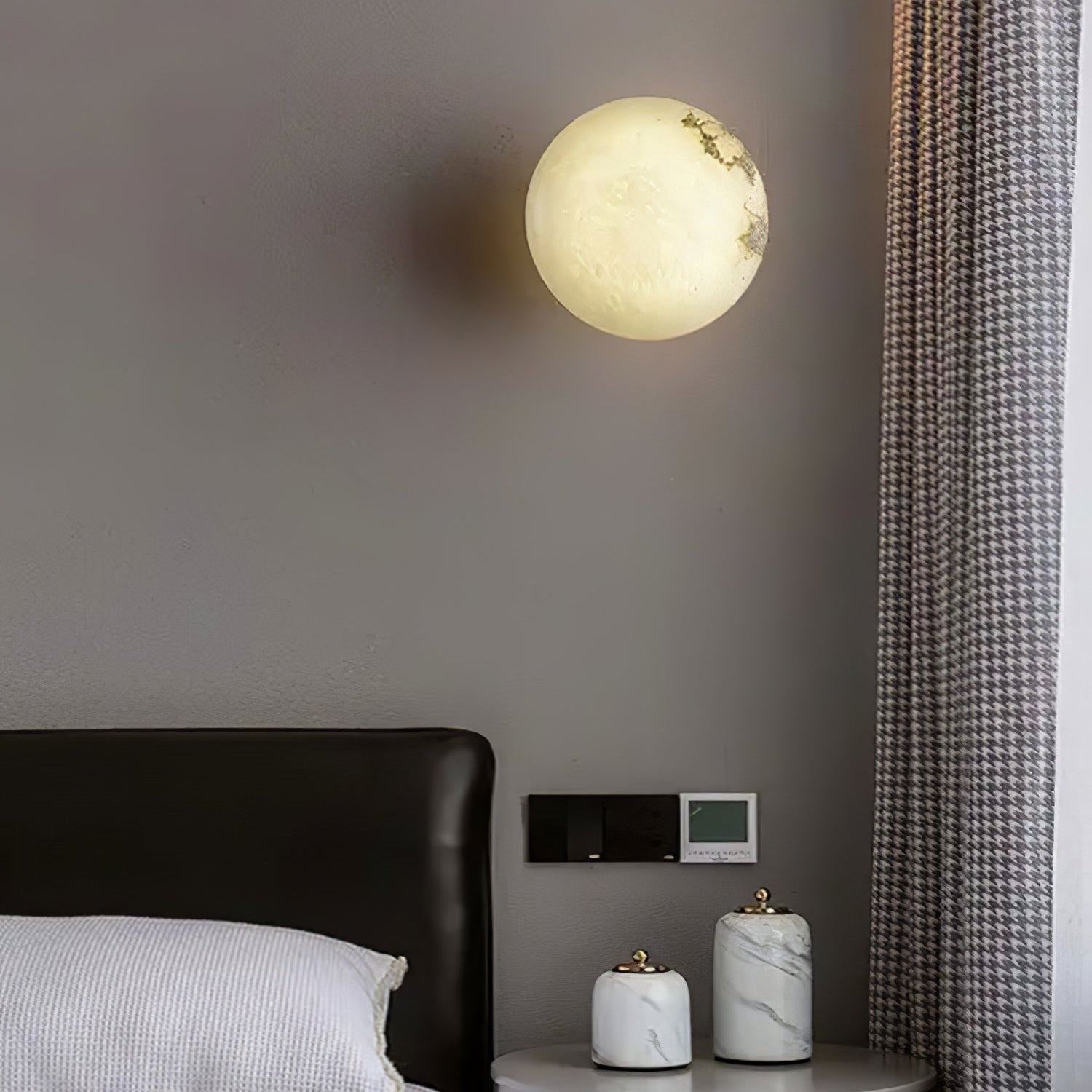 Mini Orb Alabaster Wall Light Lighting Lobby
