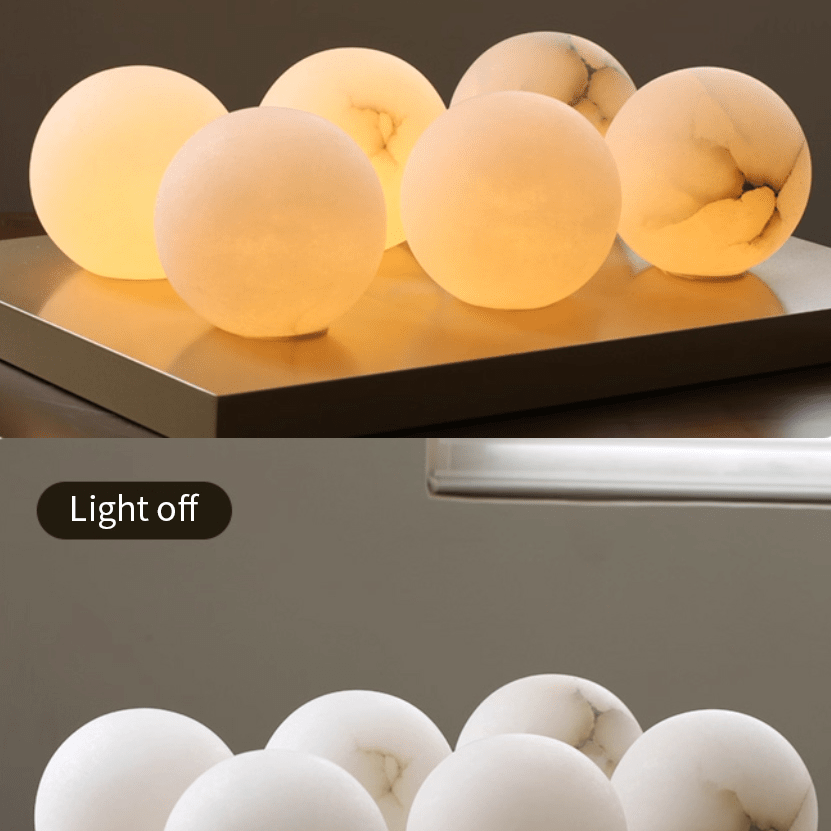 Mini Orb Alabaster Wall Light Lighting Lobby
