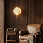 Mini Orb Alabaster Wall Light Lighting Lobby