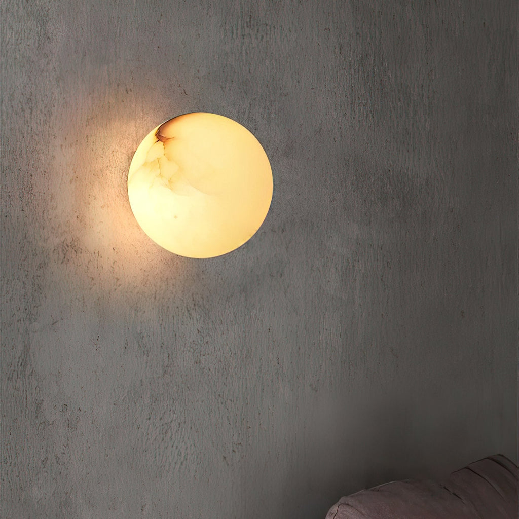 Mini Orb Alabaster Wall Light Lighting Lobby