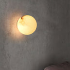 Mini Orb Alabaster Wall Light Lighting Lobby