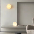 Mini Orb Alabaster Wall Light Lighting Lobby