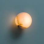 Mini Orb Alabaster Wall Light Lighting Lobby