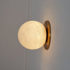 Mini Orb Alabaster Wall Light Lighting Lobby