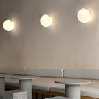 Mini Orb Alabaster Wall Light Lighting Lobby