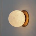 Mini Orb Alabaster Wall Light Lighting Lobby