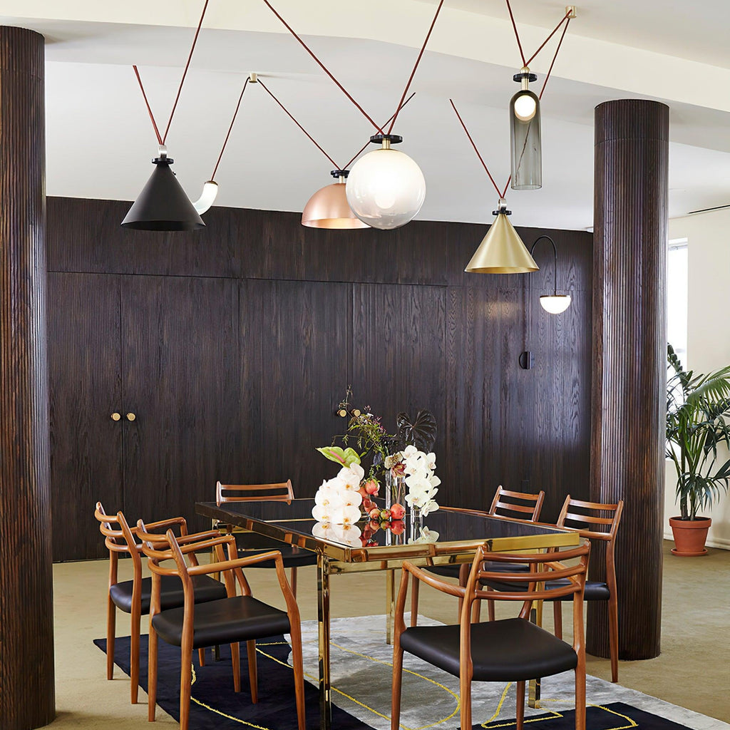 Modern Geometric Shape Ceiling Light Fixture Lighting Lobby