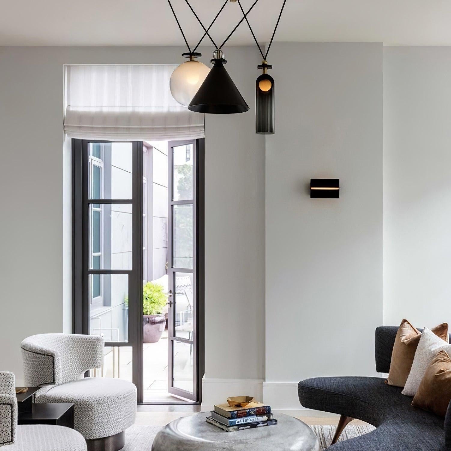 Modern Geometric Shape Ceiling Light Fixture Lighting Lobby