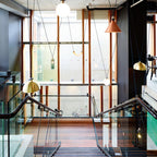 Modern Geometric Shape Ceiling Light Fixture Lighting Lobby