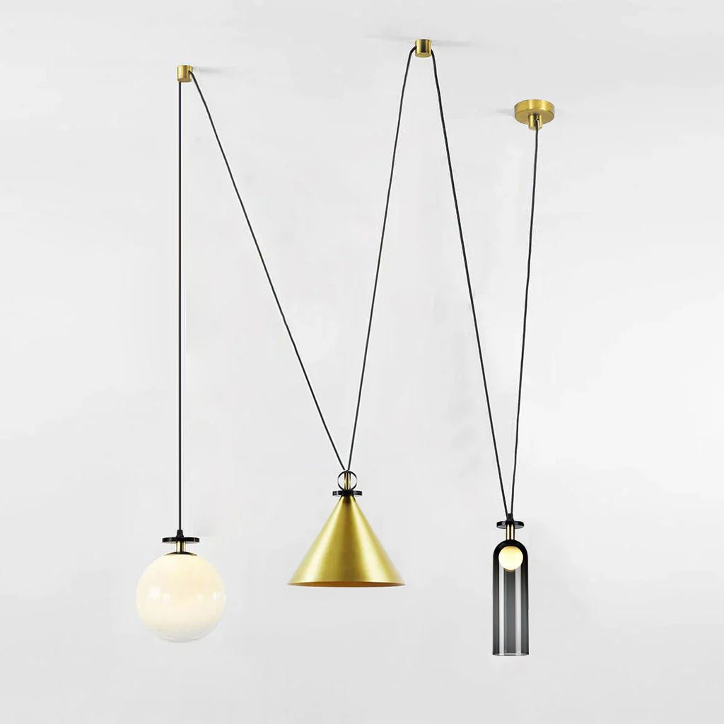 Modern Geometric Shape Ceiling Light Fixture Lighting Lobby