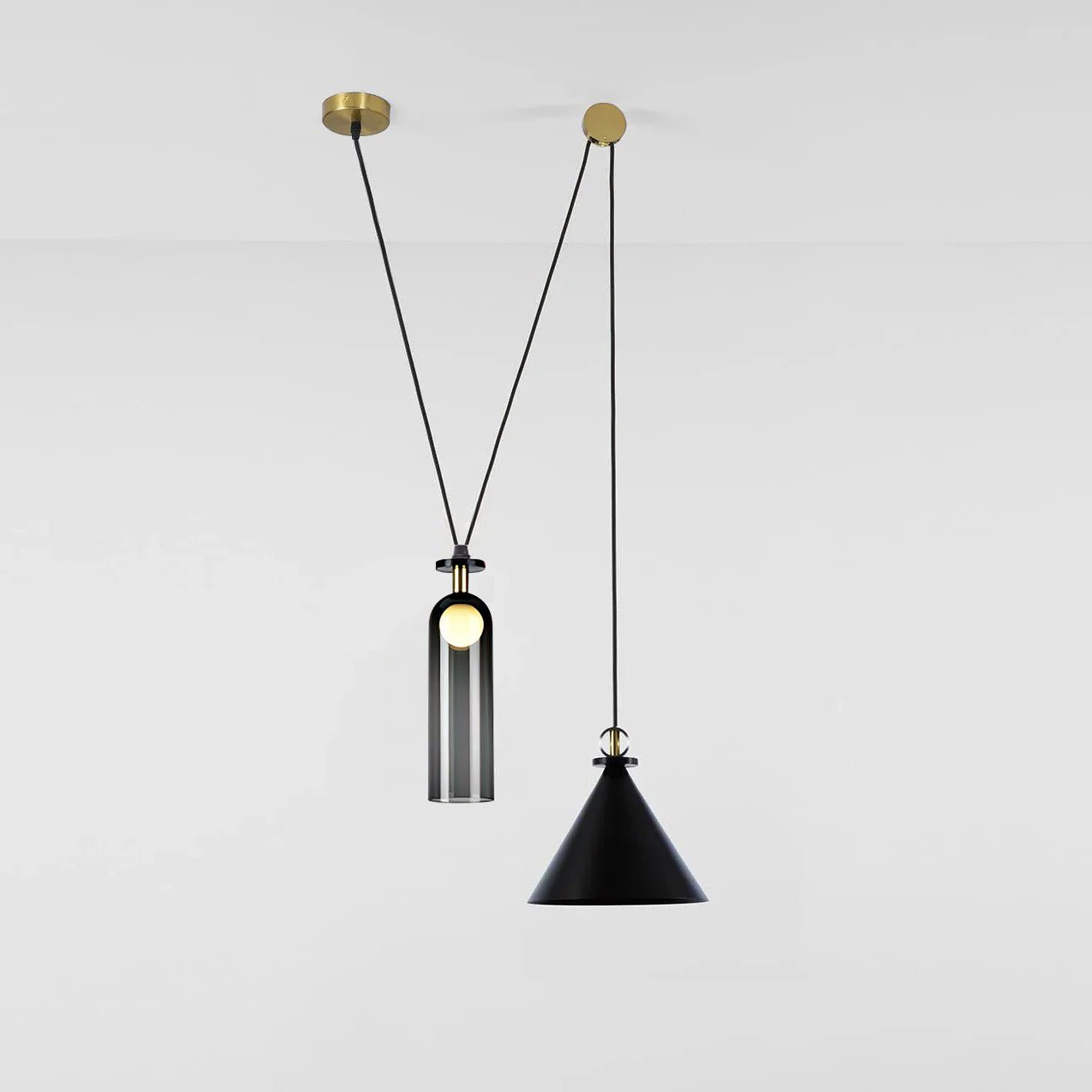 Modern Geometric Shape Ceiling Light Fixture Lighting Lobby