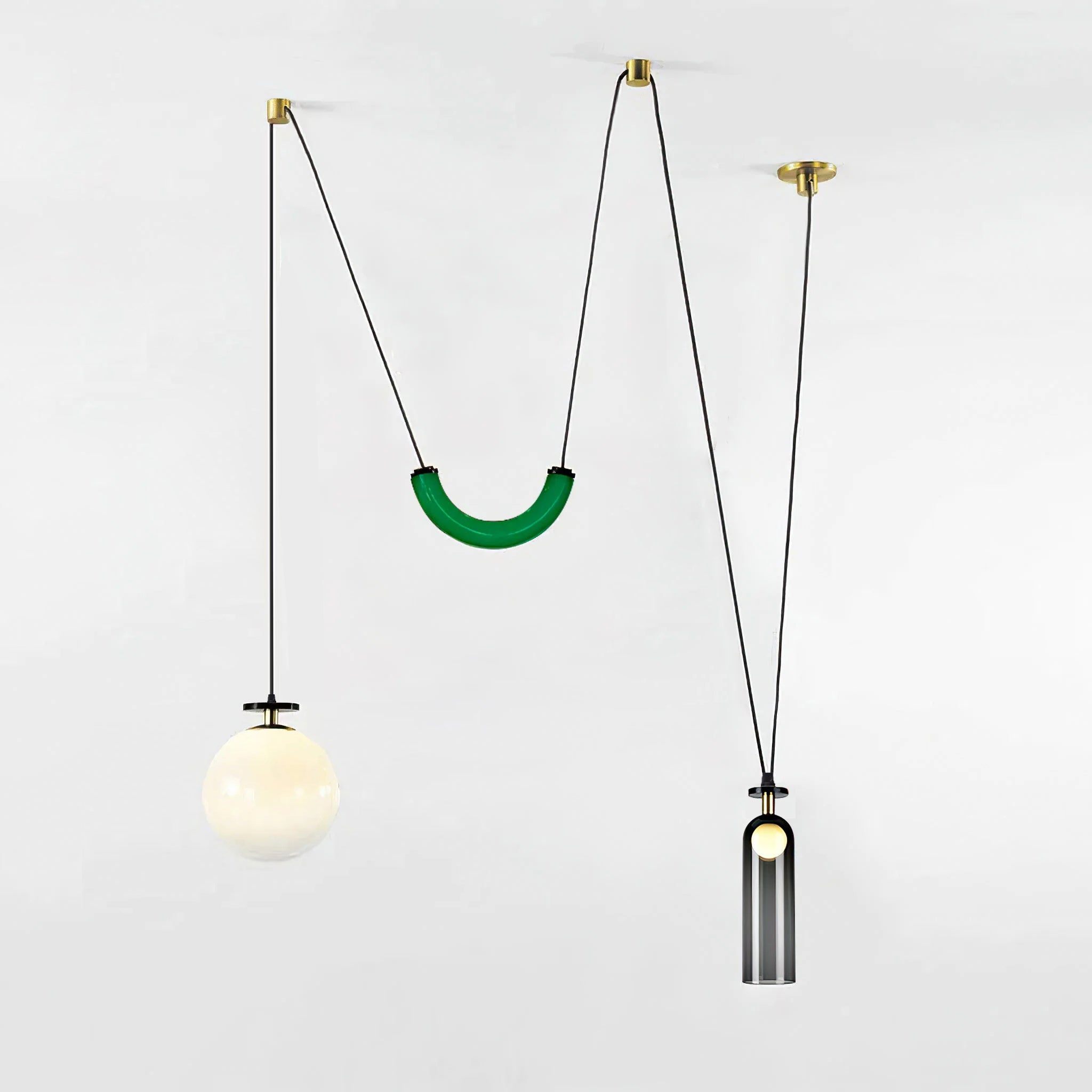 Modern Geometric Shape Ceiling Light Fixture Lighting Lobby