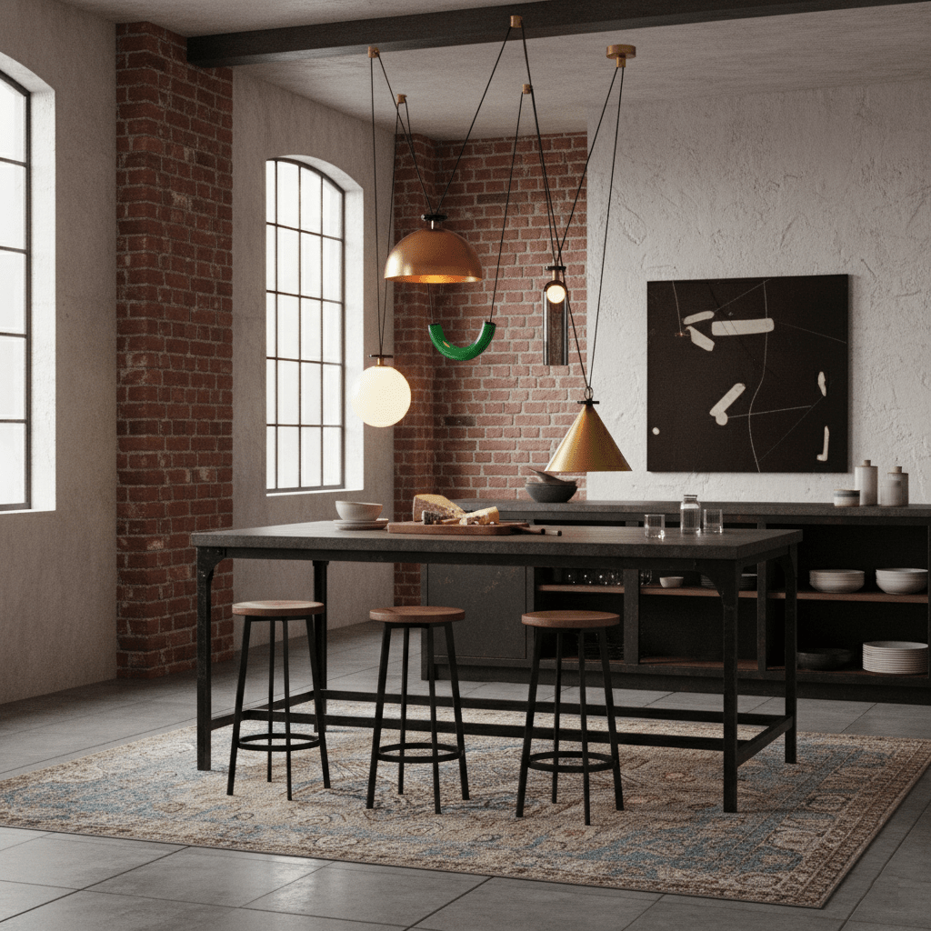 Modern Geometric Shape Ceiling Light Fixture Lighting Lobby