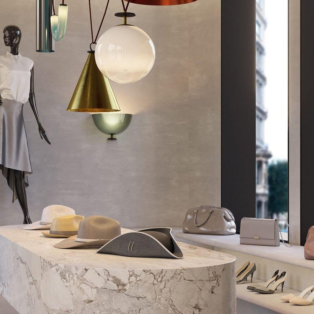 Modern Geometric Shape Ceiling Light Fixture Lighting Lobby