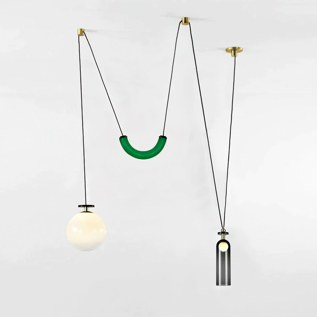 Modern Geometric Shape Ceiling Light Fixture Lighting Lobby