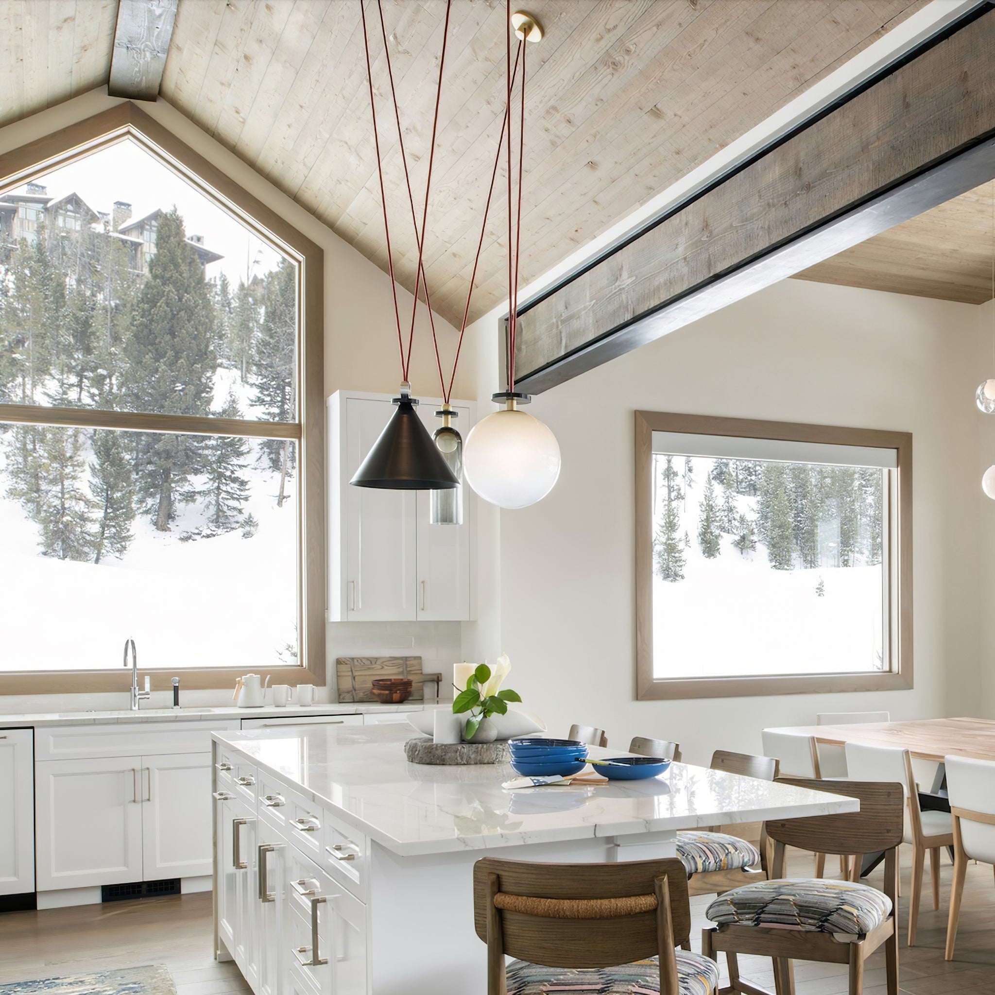 Modern Geometric Shape Ceiling Light Fixture Lighting Lobby