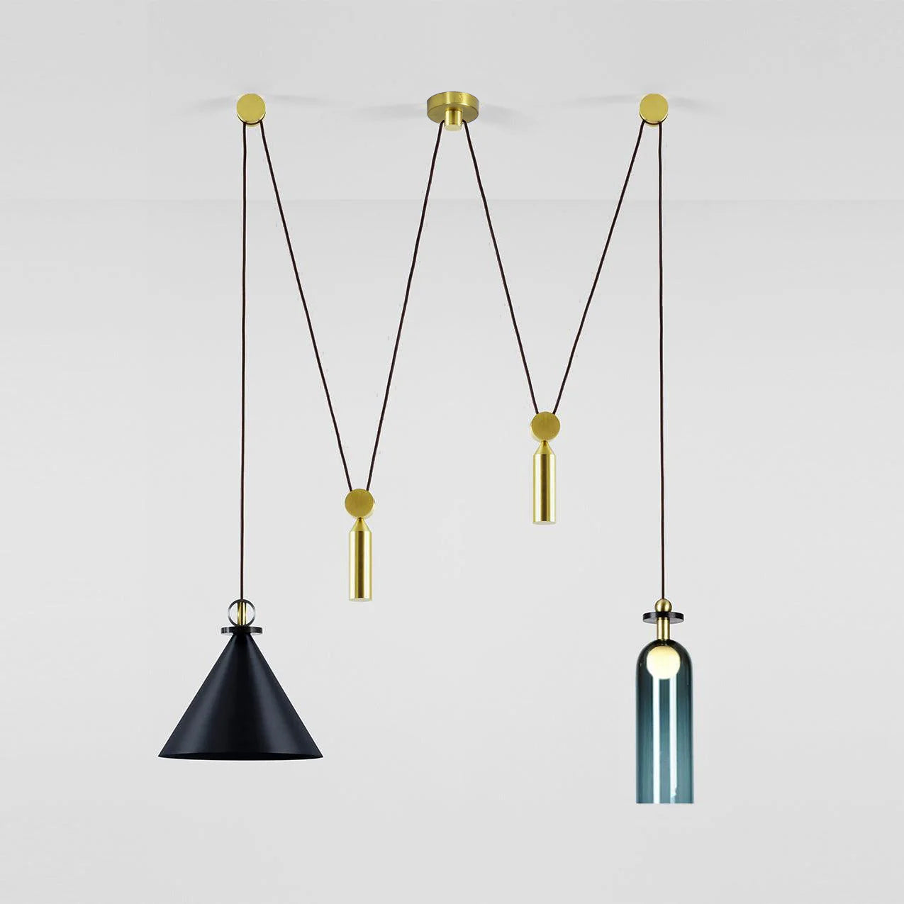 Modern Geometric Shape Ceiling Light Fixture Lighting Lobby