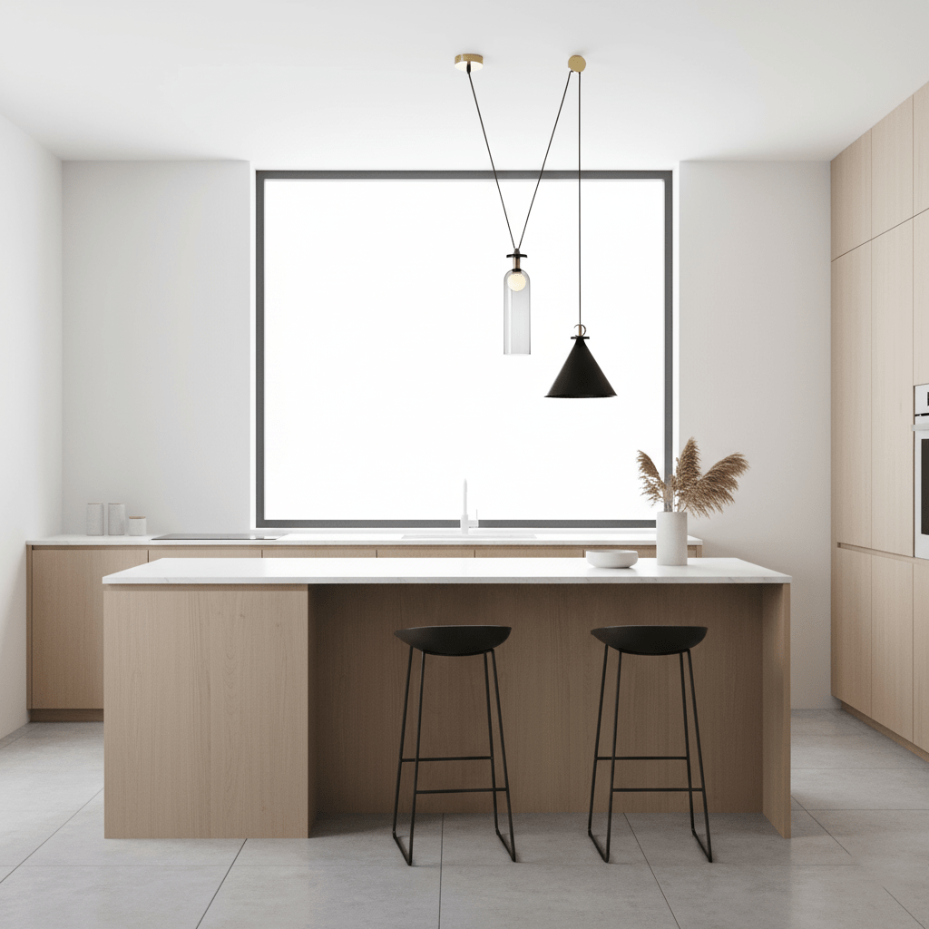 Modern Geometric Shape Ceiling Light Fixture Lighting Lobby