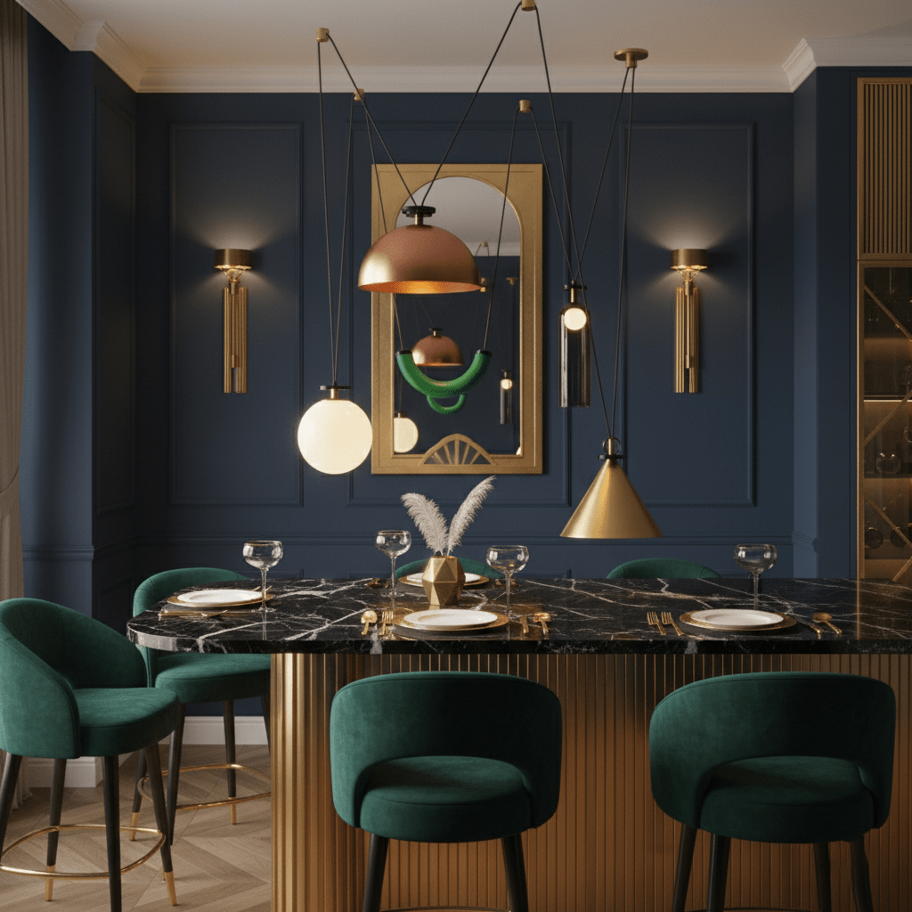 Modern Geometric Shape Ceiling Light Fixture Lighting Lobby