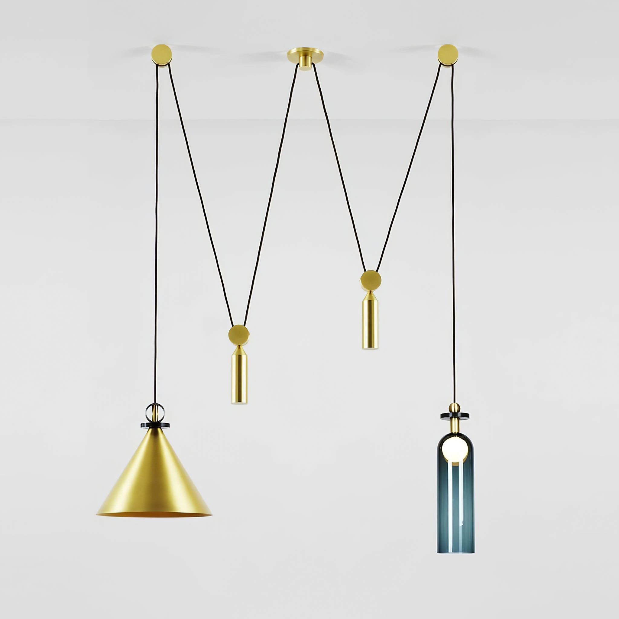Modern Geometric Shape Ceiling Light Fixture Lighting Lobby