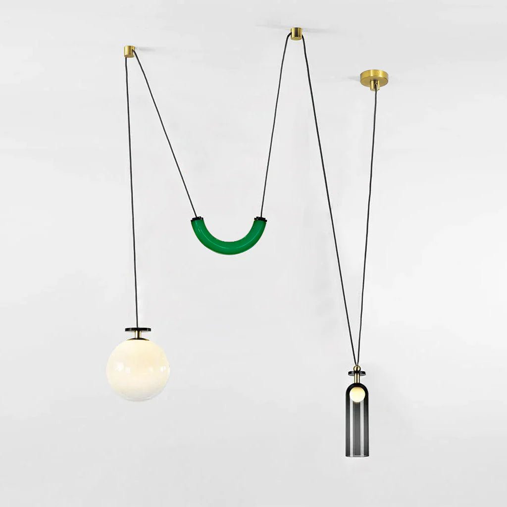 Modern Geometric Shape Ceiling Light Fixture Lighting Lobby
