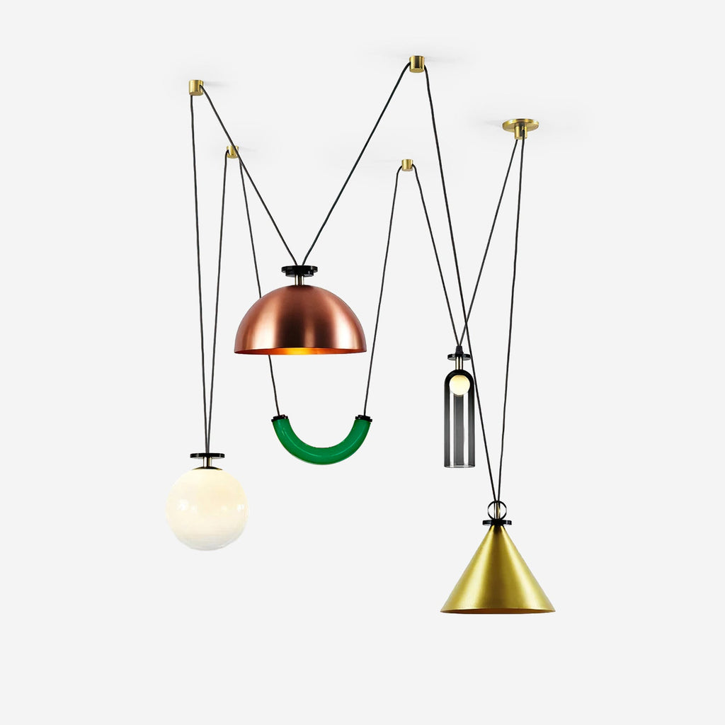 Modern Geometric Shape Ceiling Light Fixture Lighting Lobby