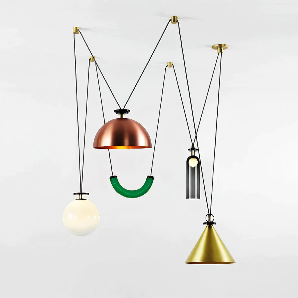 Modern Geometric Shape Ceiling Light Fixture Lighting Lobby