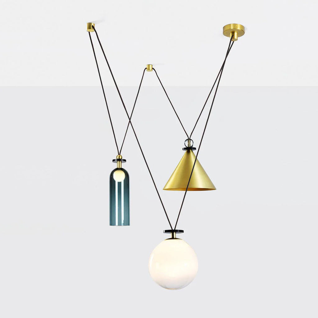 Modern Geometric Shape Ceiling Light Fixture Lighting Lobby