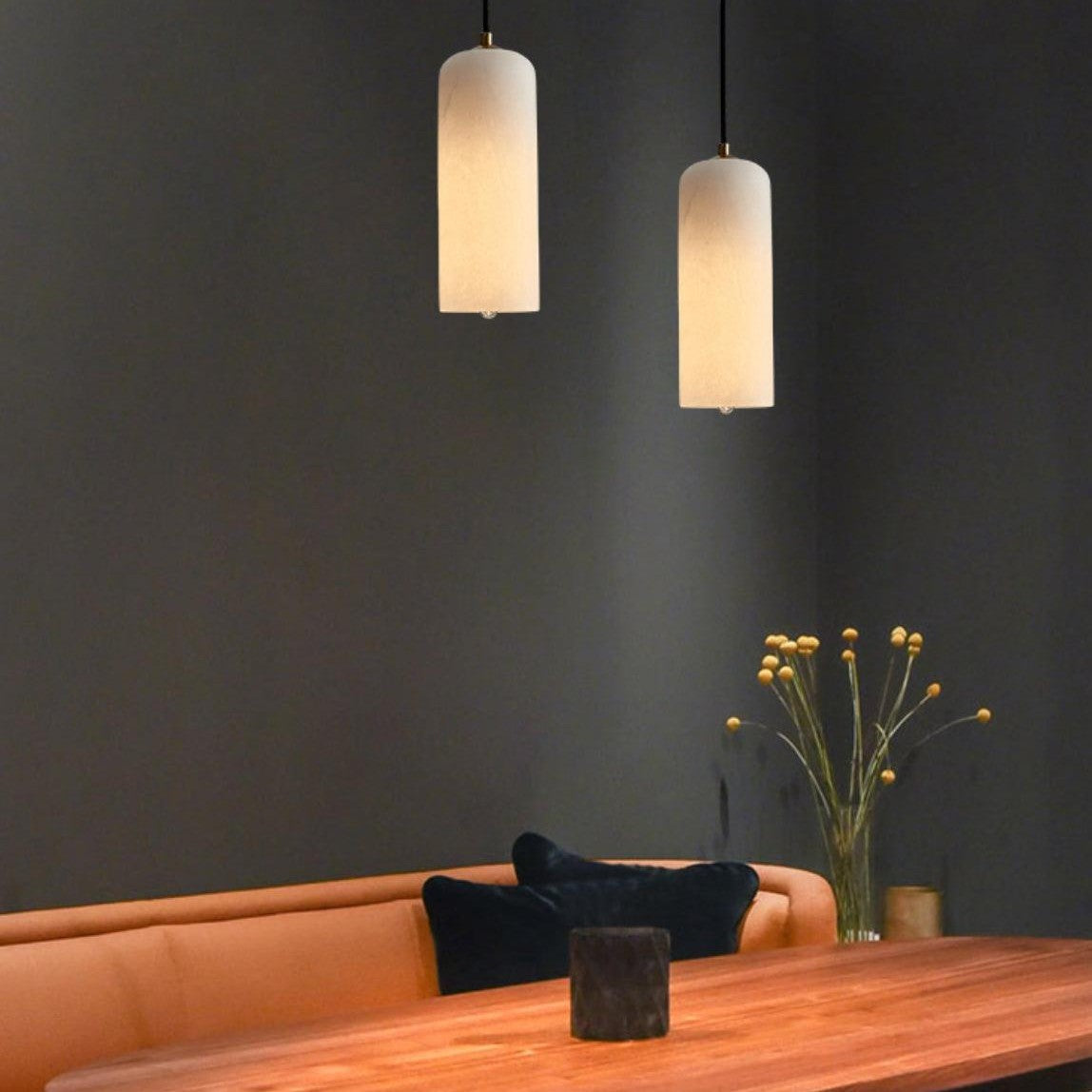 Monty Alabaster Ceiling Suspension Lamp Lighting Lobby