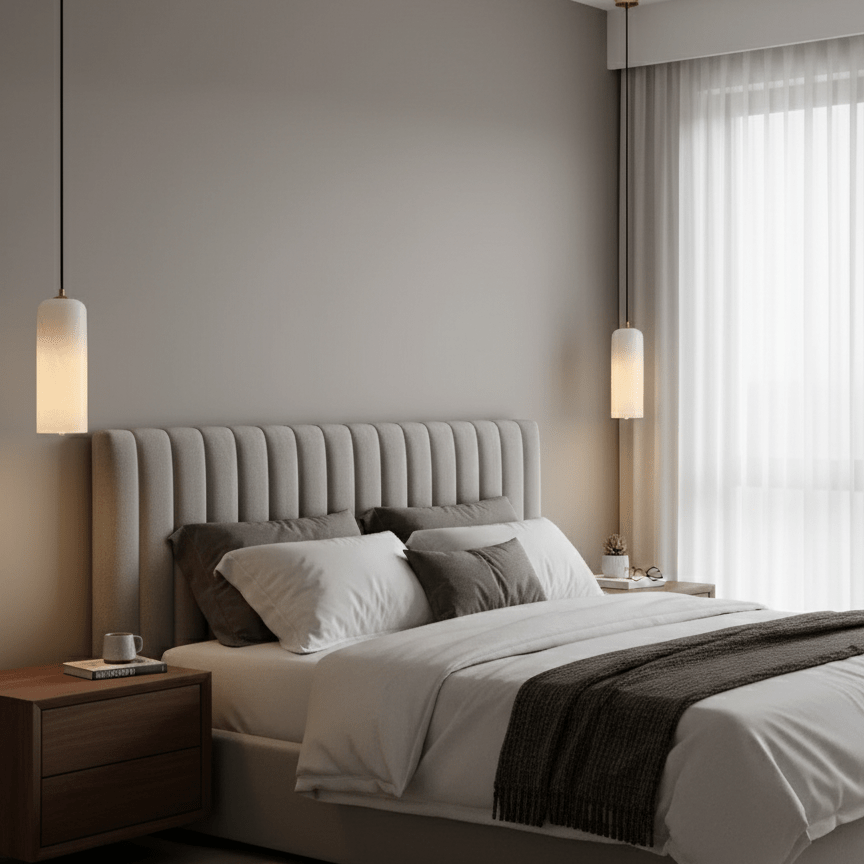 Monty Alabaster Ceiling Suspension Lamp Lighting Lobby
